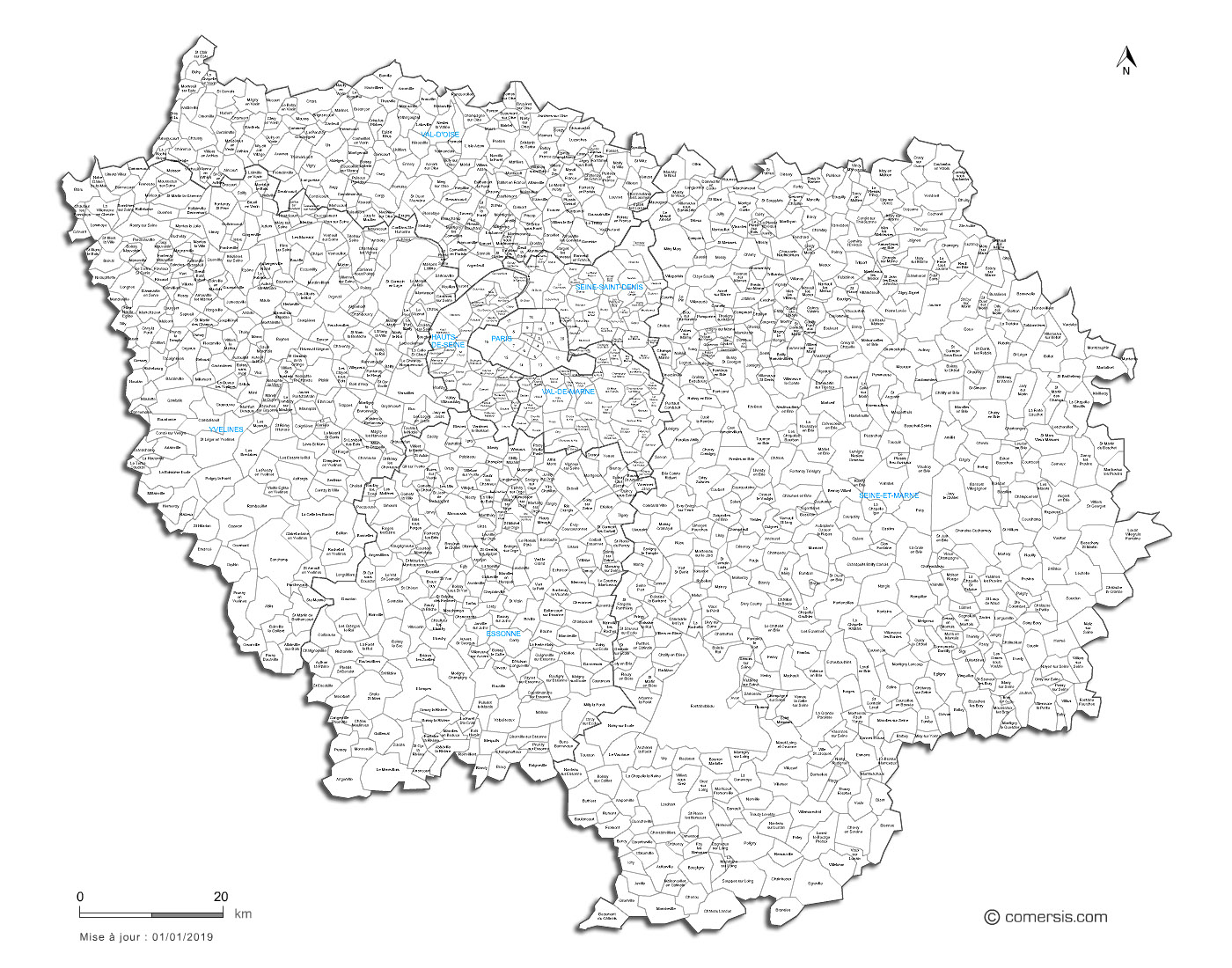 Cartes Ile de France