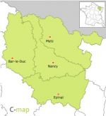 114 Lorraine french region vector flash map