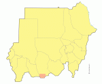 North Sudan political map