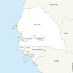 Free Photoshop map of Senegal