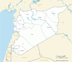 Syria governorates free editable map