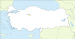 Turkey location map, free vector.