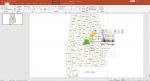 Comtés de l'Alabama pour Excel, Word et Powerpoint