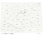 Colorado counties map for Powerpoint or Impress