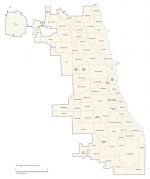 Chicago carte des secteurs communautaires