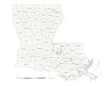 Louisiana counties editable map for Office