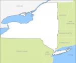 Free vector map of New-York State-USA