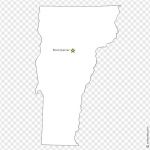 Vermont (VT) US State free vector map