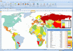 Excel automatic map of World countries