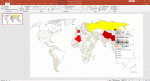 World Countries Map for Powerpoint and Impress