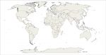 Pays du monde carte vectorielle gratuite
