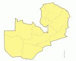 Zambia provinces map