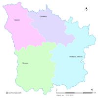 Fond de carte arrondissements 2018 de la Nièvre