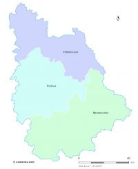 Fond de carte arrondissements 2018 de la Vienne