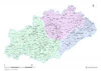 Communes et arrondissements 2018 de l'Hérault