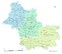 Communes et arrondissements 2018 de Loir-et-Cher