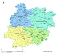 Communes et arrondissements 2018 de Lot-et-Garonne