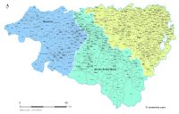 Communes et arrondissements 2018 des Pyrénées-Atlantiques