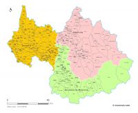 Communes et arrondissements 2018 de la Savoie