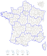 Carte Excel Des Regions Et Departements De France Avec Coloration Selon Donnees